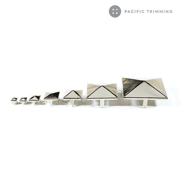 Square Pyramid Shape Studs Nailheads Multiple Colors