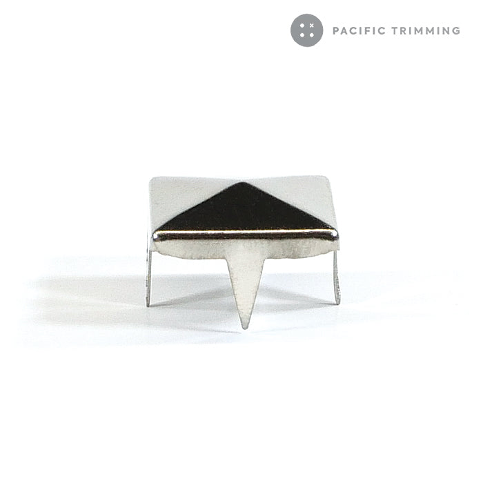 Square Pyramid Shape Studs Nailheads Multiple Colors Nickel