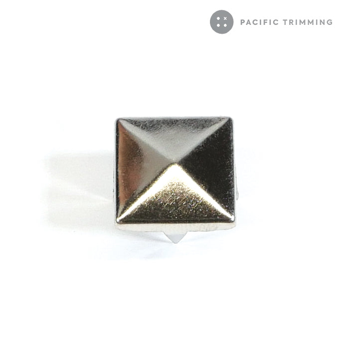 Square Pyramid Shape Studs Nailheads Multiple Colors Nickel