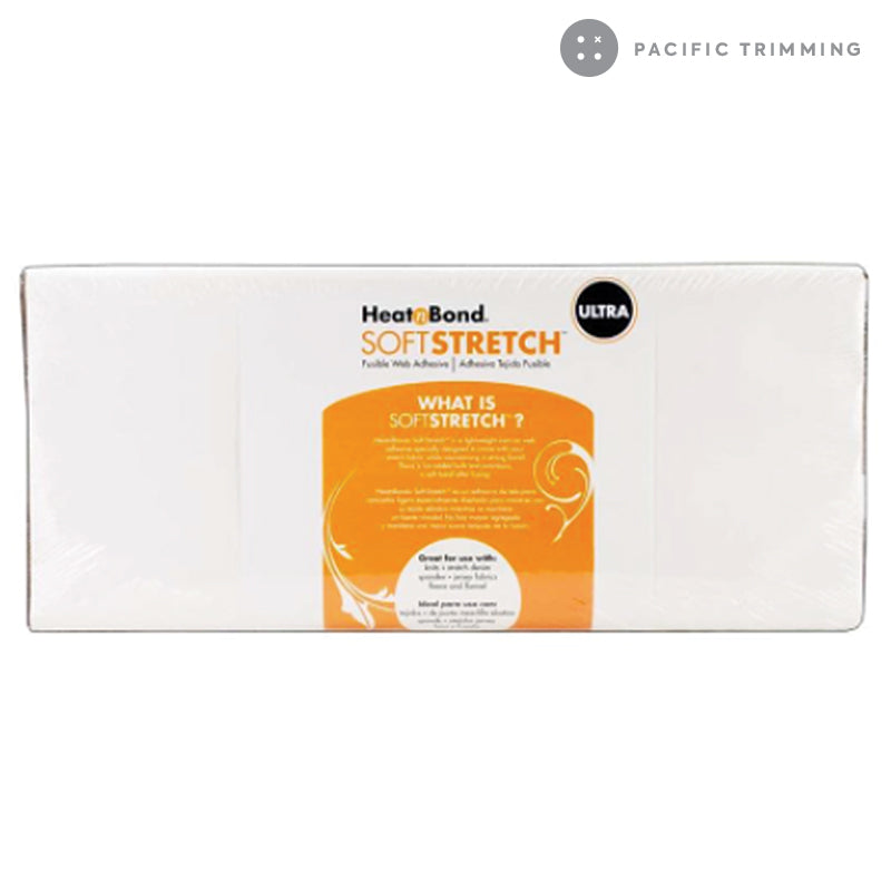 HeatnBond Soft Stretch Ultra Iron On Adhesive 17" White