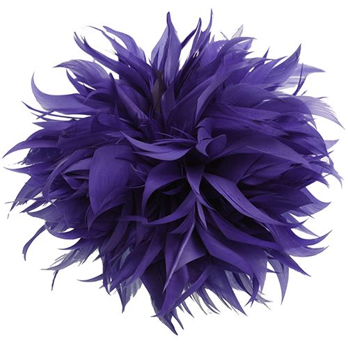 6.5 Inch Feather Applique Purple