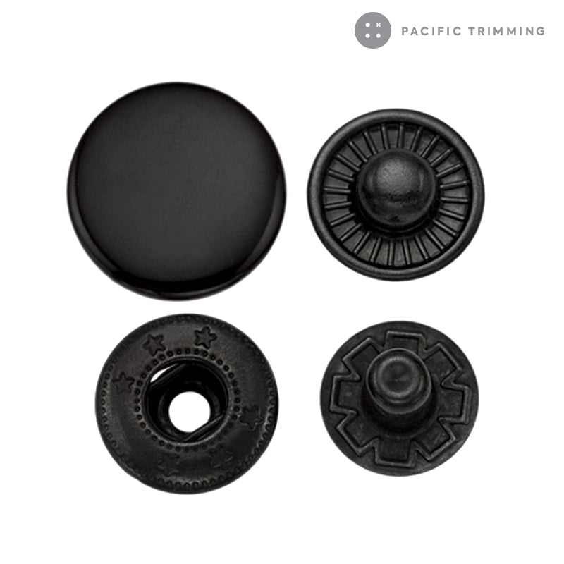 Premium Quality Standard Spring Snap Fastener Black – Pacific Trimming