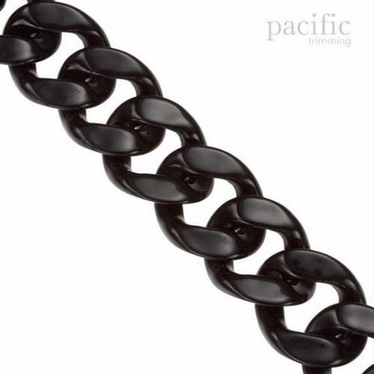 41mm Acrylic Chain Black