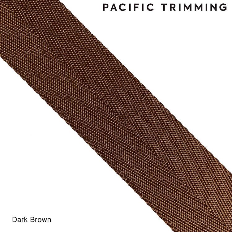 1 Inch Nylon Webbing Dark Brown