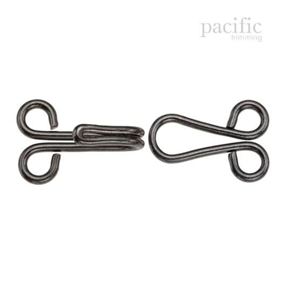 Hook & Eye Gunmetal Multiple Sizes