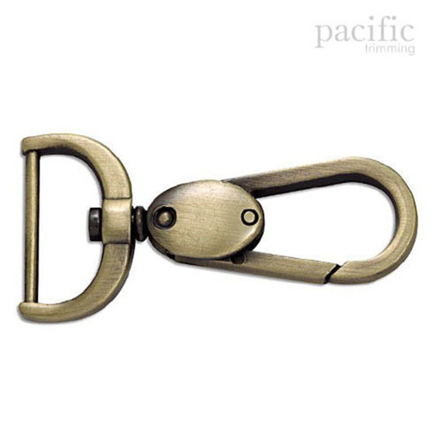 1 Inch Push Gate Swiveling Snap Antique Brass