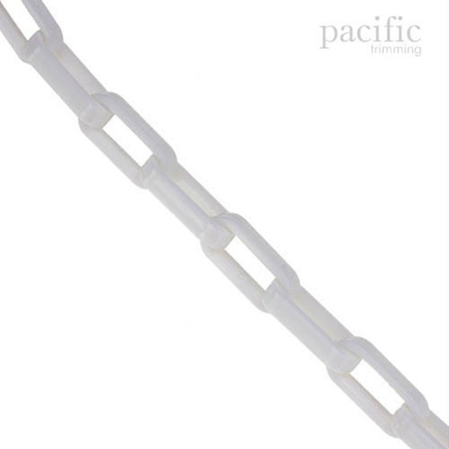 Acrylic Flat Chain White