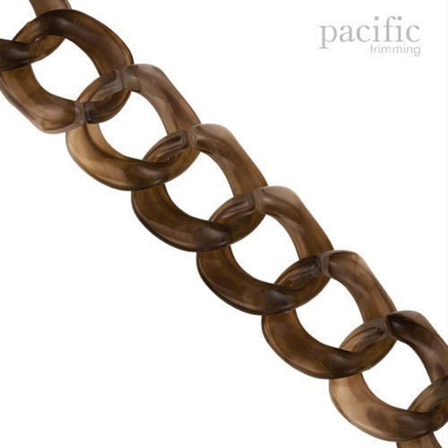 Acrylic Round Chain Dark Brown