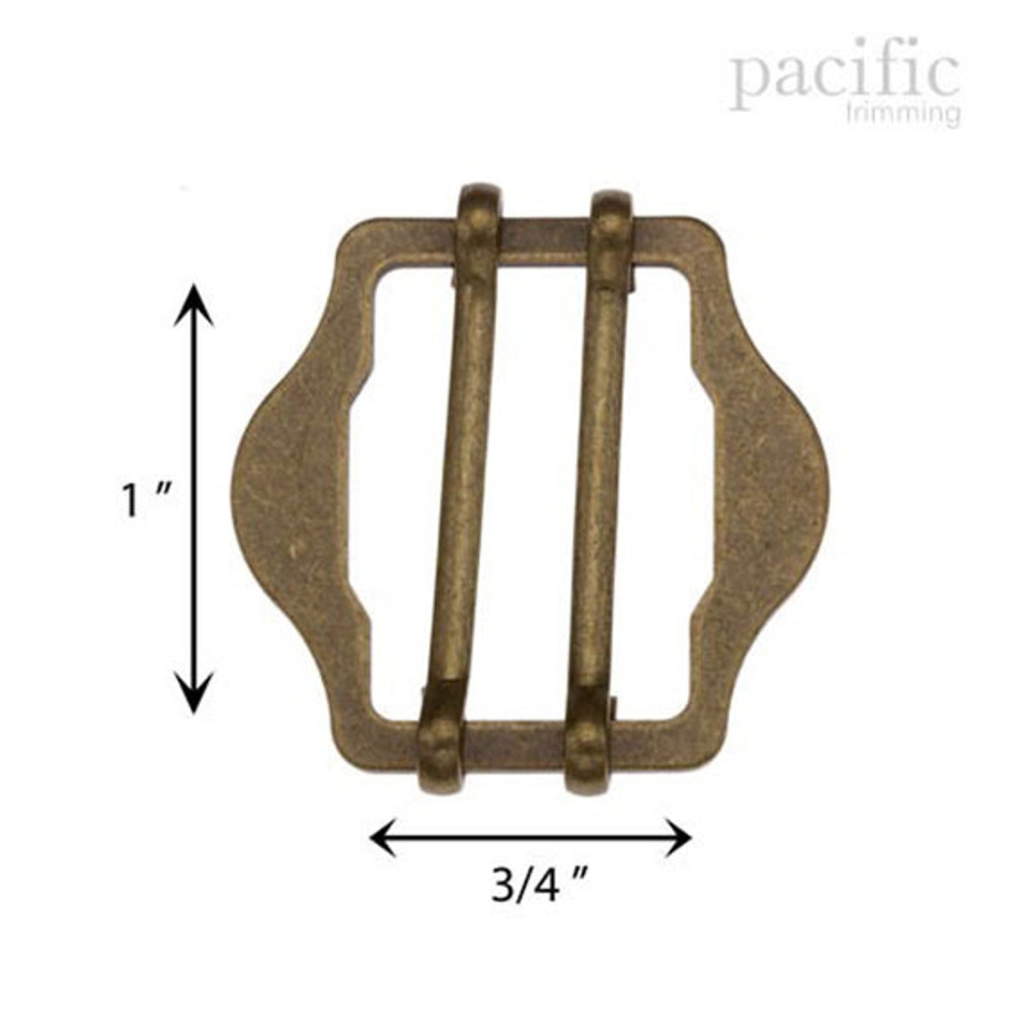 1 Inch Metal Adjuster Slider Antique Brass