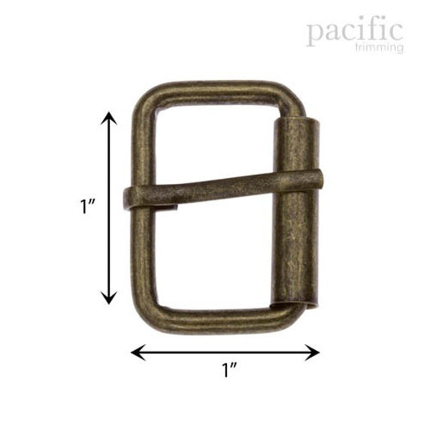 Metal Roller Buckle Antique Brass Multiple Sizes