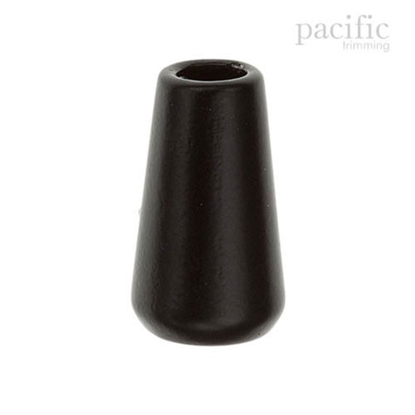 4mm Metal Bell Cord End Black