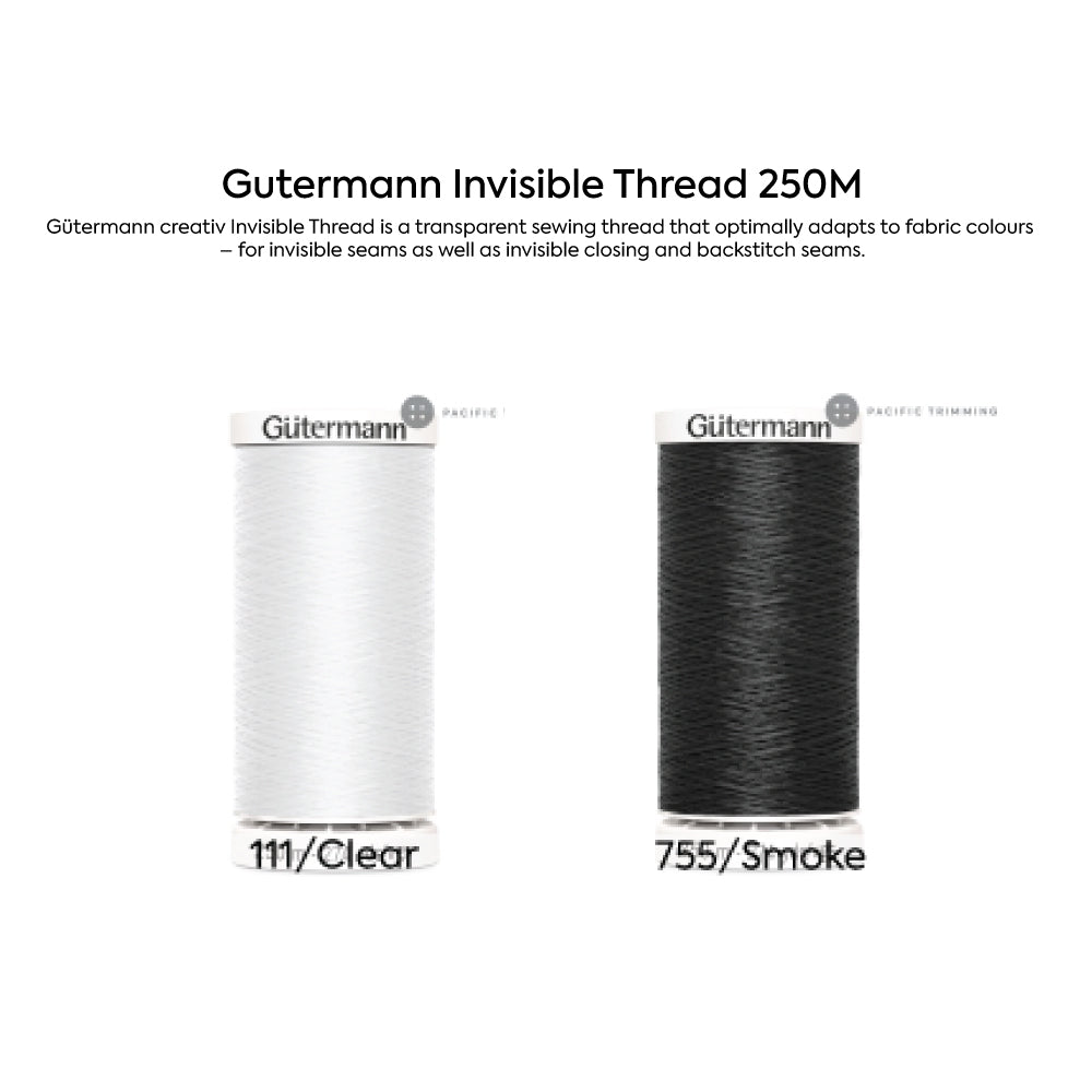 Gutermann Invisible Thread - Smoke