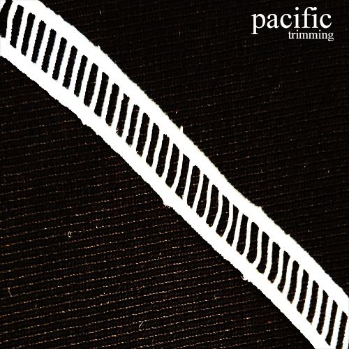 0.5 Inch Polyester Lace Trim White