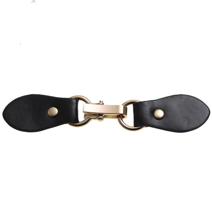 5.5 Inch Leather Closure Black/Gold