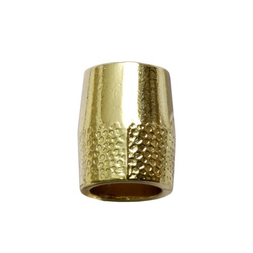 8mm Metal Bell Cord End Gold