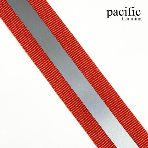 1 Inch Neon Reflective Tape Dark Red