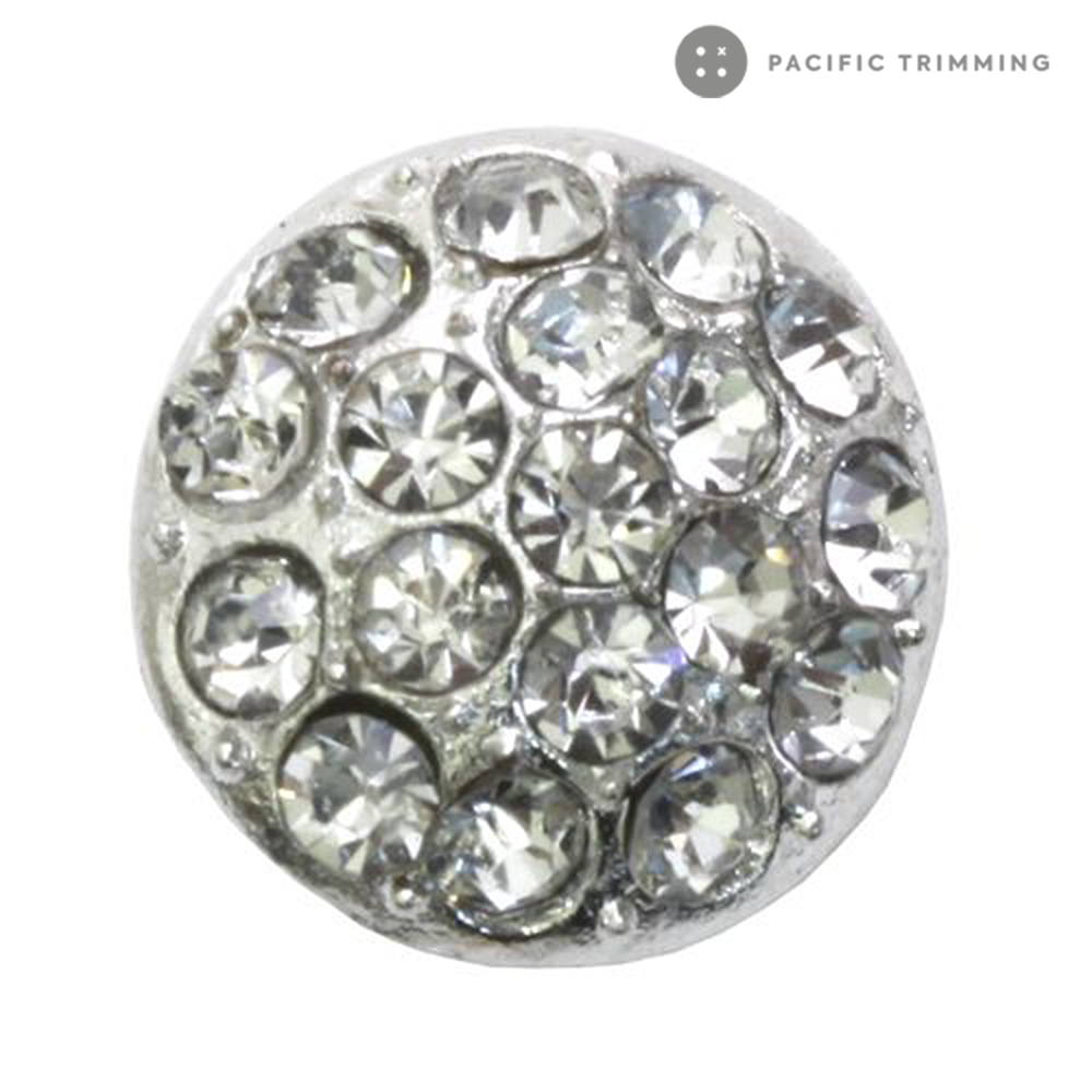 Round Dome Shape Rhinestone Button 120227RS