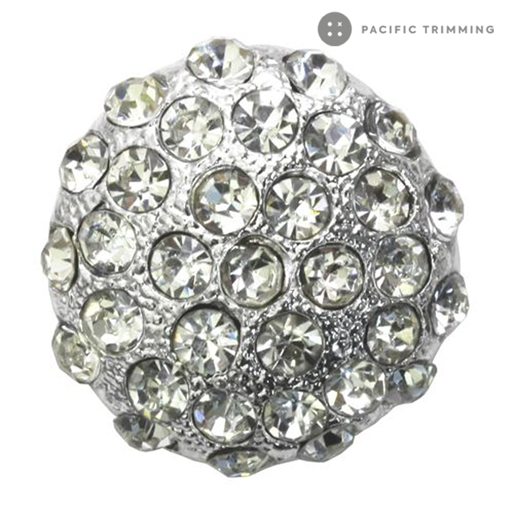 Round Dome Shape Rhinestone Button 120227RS