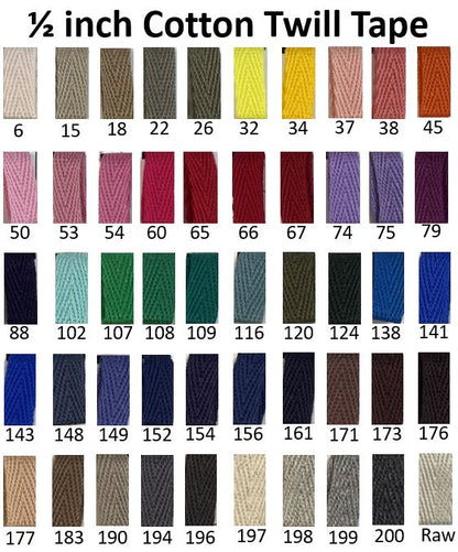 Cotton Herringbone Twill Tape