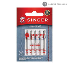 Load image into Gallery viewer, Singer Regular Point Sewing Machine Needles, Sizes 80/11, 90/14, 100/16
