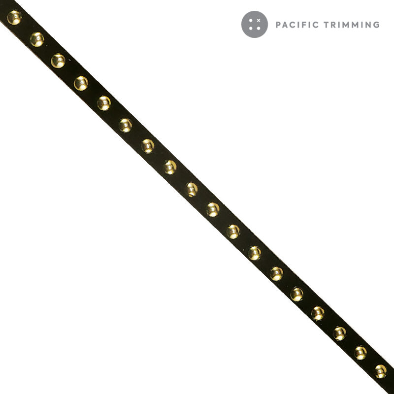 5mm Studded Faux Suede Trim