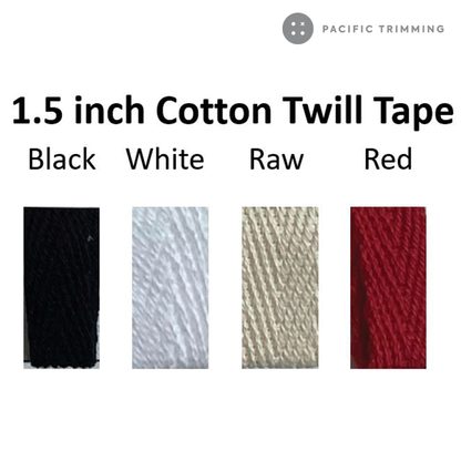 1 1/2 Inch Cotton Herringbone Twill Tape