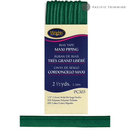 Wrights Maxi Piping Bias Tape 1/2" Multiple Colors