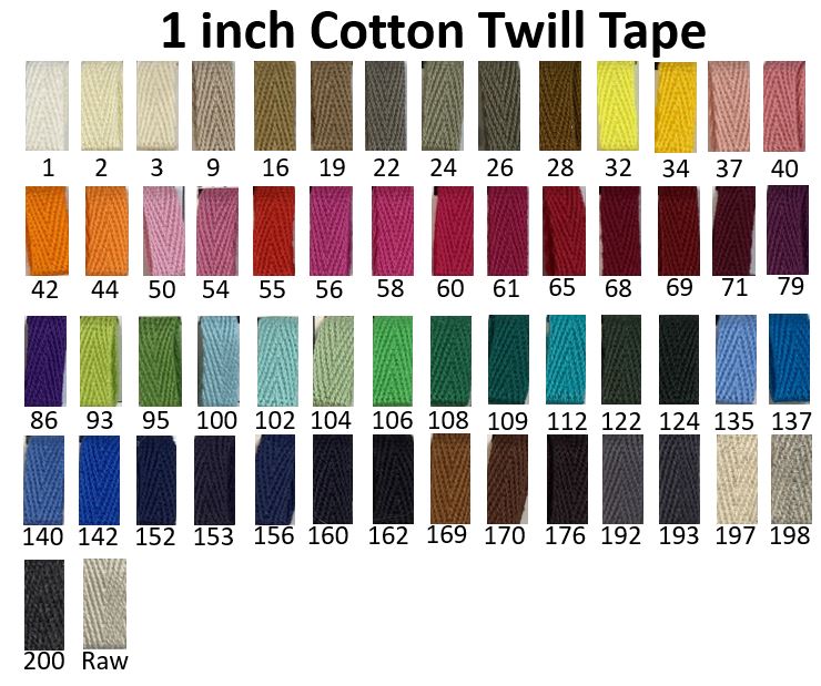 Cotton Herringbone Twill Tape
