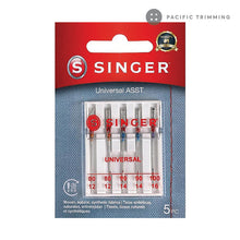 Load image into Gallery viewer, Singer Regular Point Sewing Machine Needle Sizes 80/12, 90/14, 100/16
