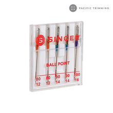 Load image into Gallery viewer, Singer Universal Ball Point Machine Needles 80/12, 90/14, 100/16 Assorted
