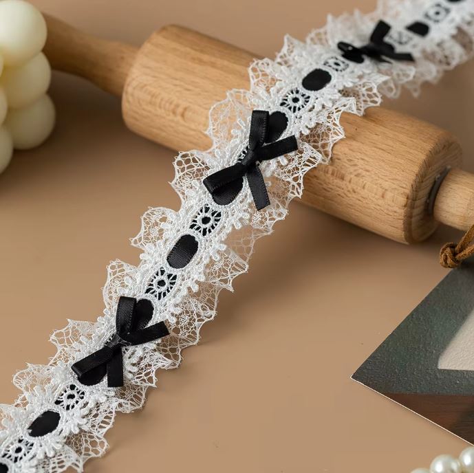 4cm Colorful Embroidered Lace Ribbon
