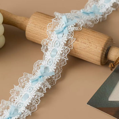 4cm Colorful Embroidered Lace Ribbon