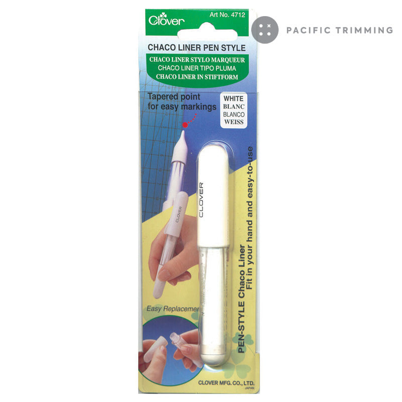 Clover Chaco Liner Pen Style White Pacific Trimming