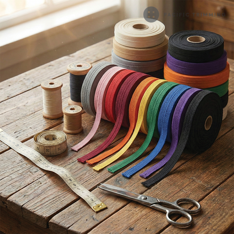 Standard Braided Elastic Band Multiple Colors and Sizes