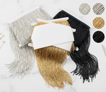 Glass Beaded Tassel Fringe Trim