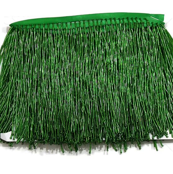 Glass Beaded Tassel Fringe Trim