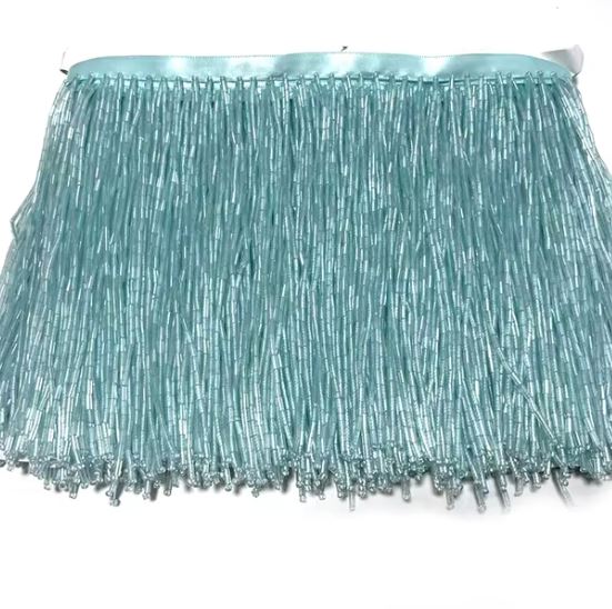 Glass Beaded Tassel Fringe Trim