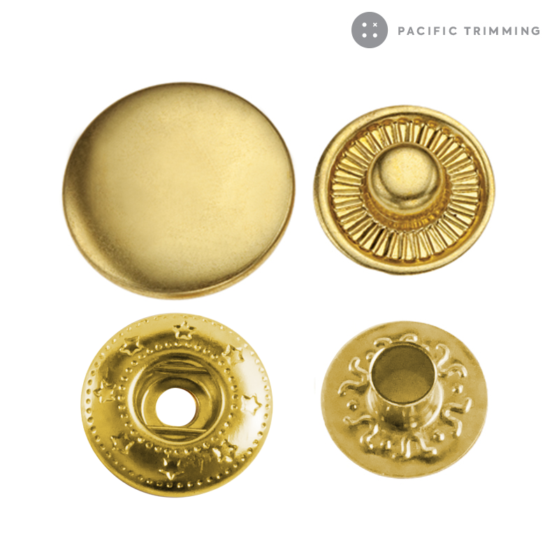 Premium Quality Standard Spring Snap Fastener Gold – Pacific Trimming