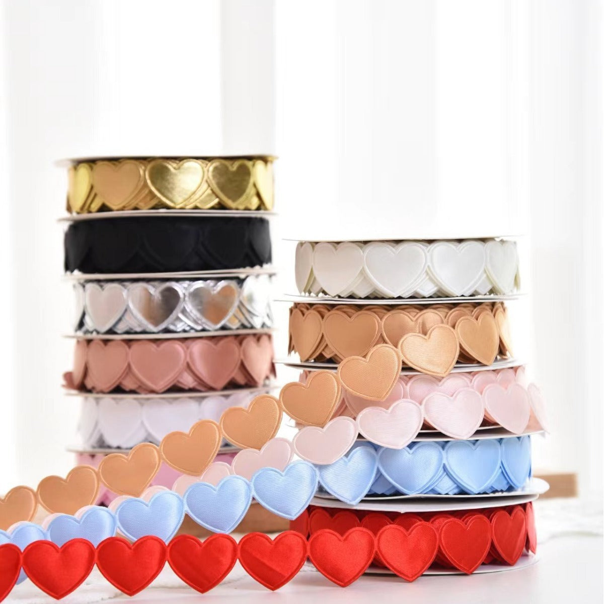 Heart Shaped Edge Woven Ribbon