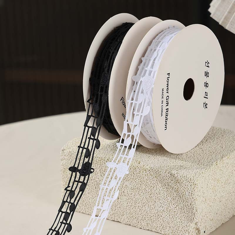 Hollow Cut Out Musical Note Lace Ribbon