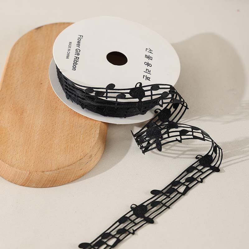 Hollow Cut Out Musical Note Lace Ribbon