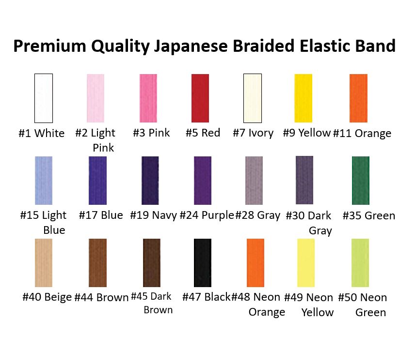 Premium Quality Japanese Braided Elastic Band
