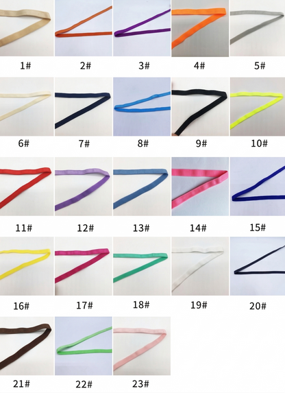 Lingerie Bra Strap Satin Elastic Band Multiple Colors and Sizes