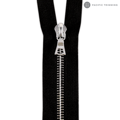 M6 One Way Nickel Teeth Metal Zipper – Pacific Trimming M6 One Way Nickel Teeth Metal Zipper – Pacific Trimming