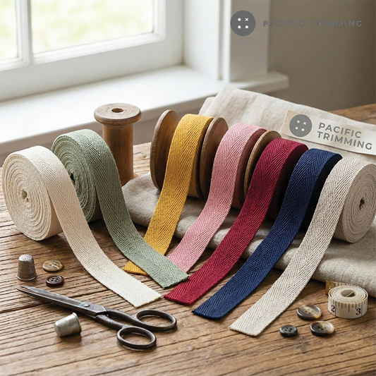 1 1/2" Cotton Herringbone Twill Tape