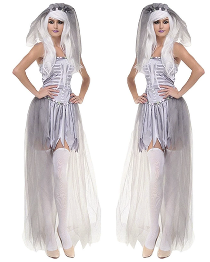 Phantom Elegance Ghostly Bride Costume