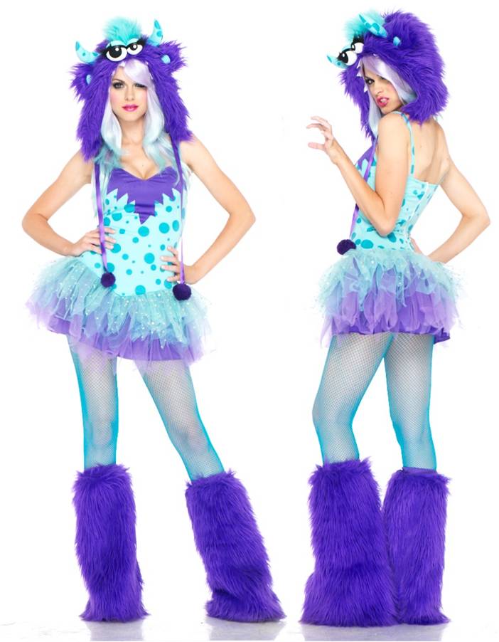 Adorable Fluffy Monster for Halloween Costume
