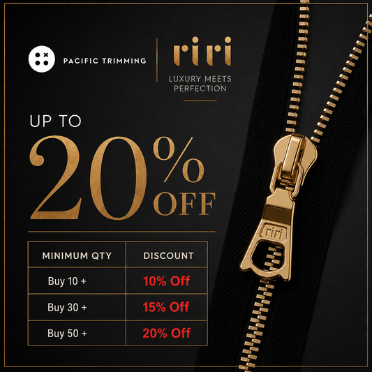 [~20% Discounts for Bulk] riri Metal Zipper