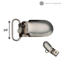 Load image into Gallery viewer, Metal Suspender Clips Multiple Sizes and Colors
