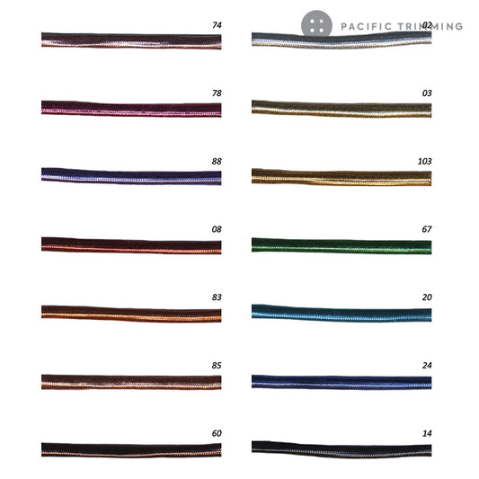 Premium Quality 5mm (3/16") Lurex Polyester Cord